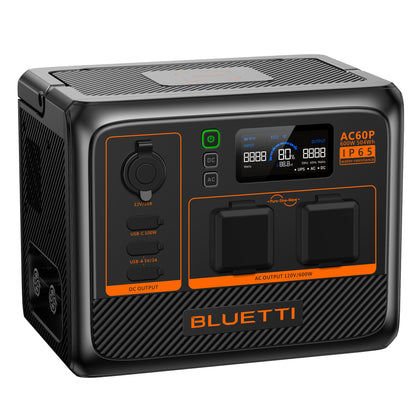 BLUETTI AC60P 600W Portable Power Station