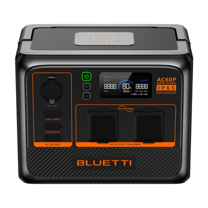 BLUETTI AC60P 600W Portable Power Station