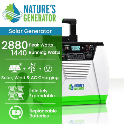 Nature’s Generator 1800W 720Wh Portable Power Station