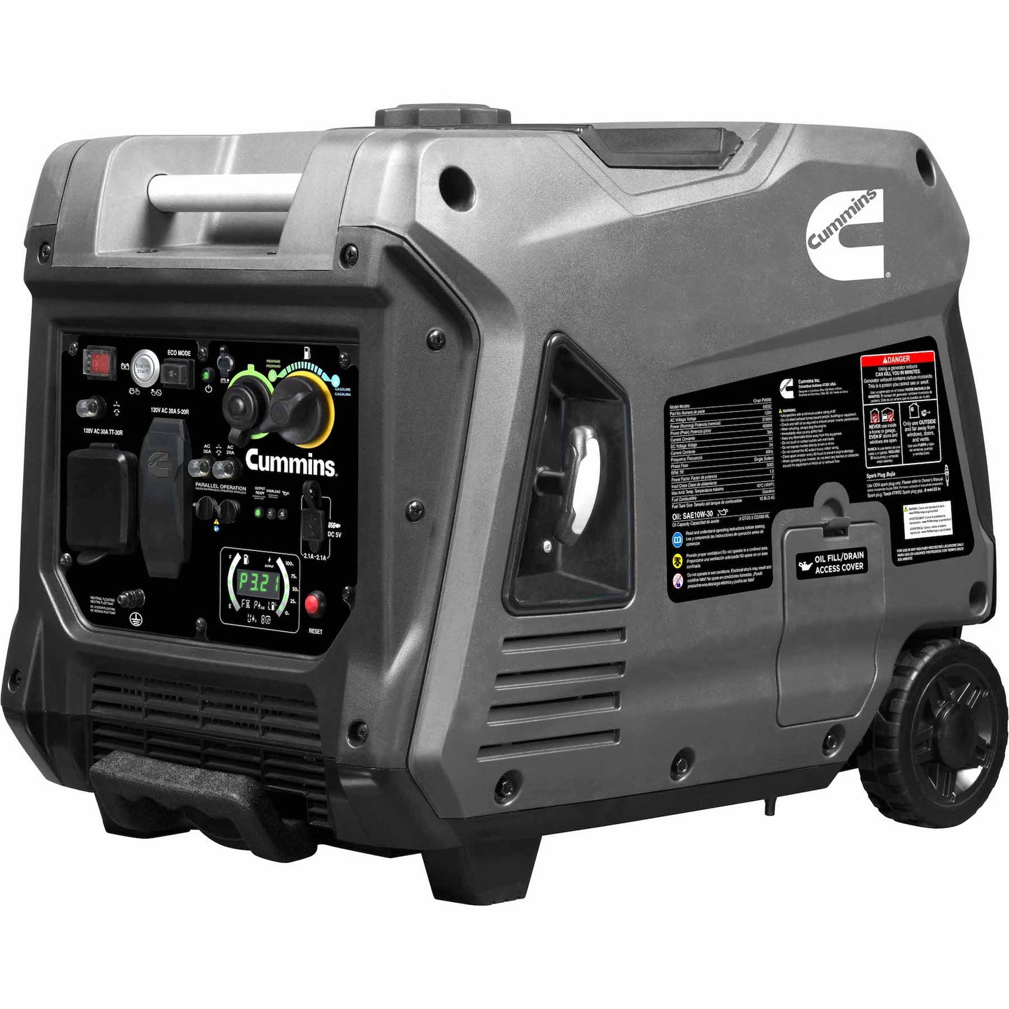 Cummins Onan P4500idf 3700W 4500W Max Dual Fuel Portable Generator